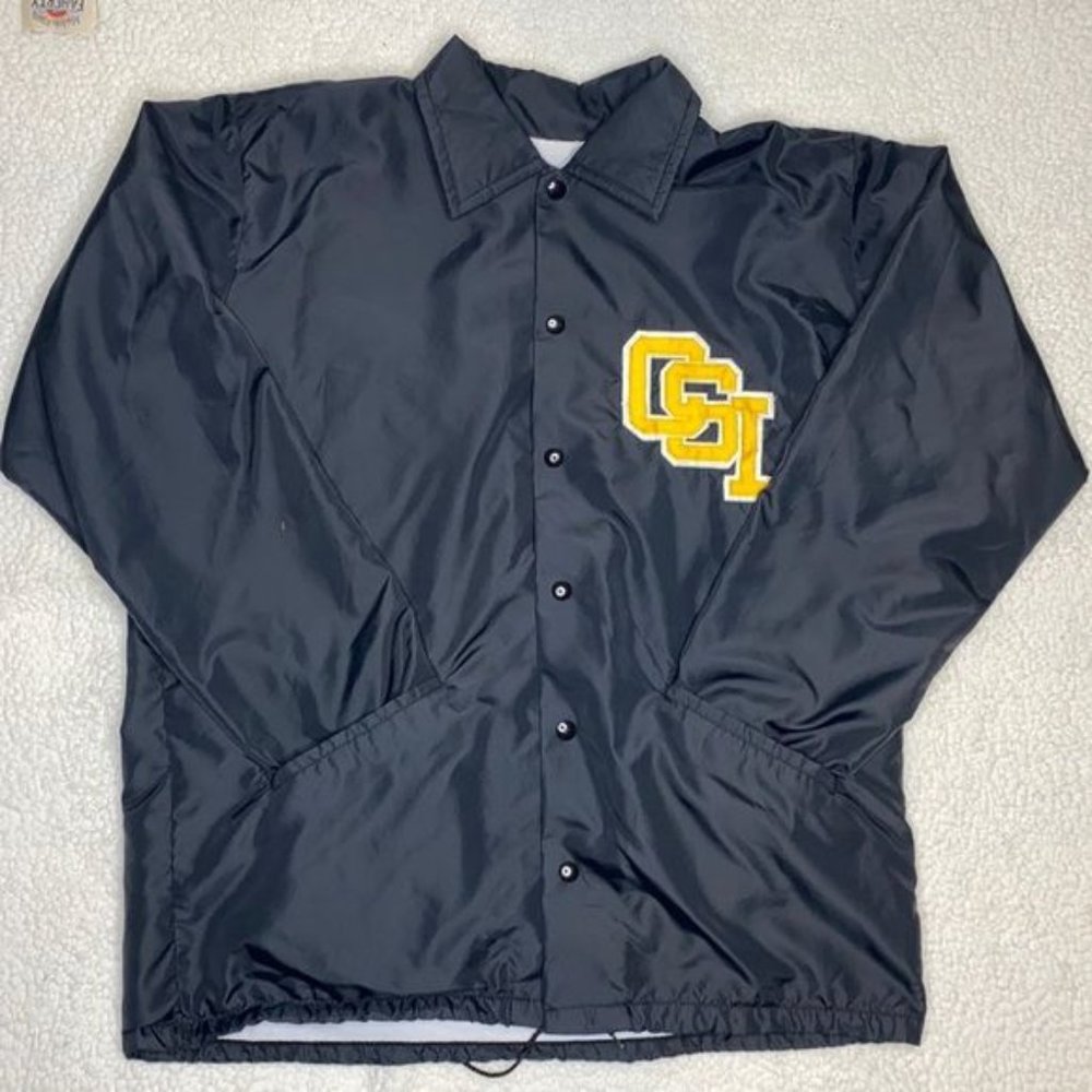 Vintage 80’s Felco Lined CSI Varsity Jacket: Size Large